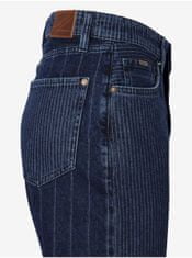 Pepe Jeans Modré dámské pruhované džíny Pepe Jeans Robyn Stripe 29/30