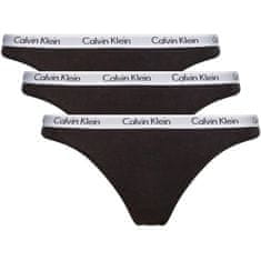 Calvin Klein 3 PACK - dámská tanga QD3587E-001 (Velikost XL)