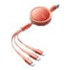 Kabel USB Mcdodo CA-7252 3v1 zatahovací 1,2m (oranžový)