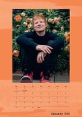 CurePink Oficiální nástěnný kalendář 2024: Ed Sheeran (A3 29,7 x 42 cm)