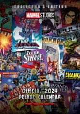 CurePink Deluxe kalendář 2024 Marvel - Avengers (29,7 x 42 cm)