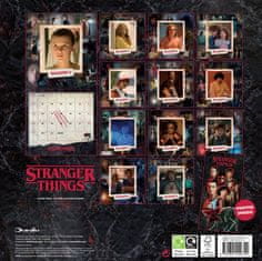 CurePink Dárkový set Stranger Things kalendář - diář - propiska (32 x 32 x 14 cm)