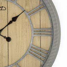Prim Nástěnné designové hodiny PRIM Romanesque, hnědá/šedá