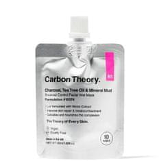 Carbon Theory Minerální bahenní maska Charcoal, Tea Tree Oil & Mineral Mud Breakout Control (Facial Wet Mask) 50 m