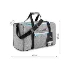 ZAGATTO fitness/cestovní taška ZG18 40x25x20 šedá 20 l