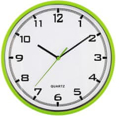 Nástěnné designové plastové hodiny Magit, zelená
