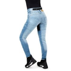 W-TEC Dámské moto jeansy Grandea EVO (Velikost: 44, Barva: modrá)