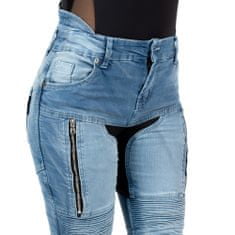 W-TEC Dámské moto jeansy Grandea EVO (Velikost: 44, Barva: modrá)
