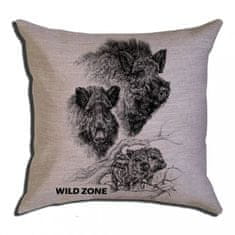 WildZone Wildzone polštář hnědý divočáci