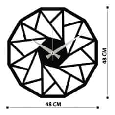 ASIR GROUP ASIR Nástěnné hodiny kov KVĚT Z TROJÚHELNÍČŮ 48 x 48 cm