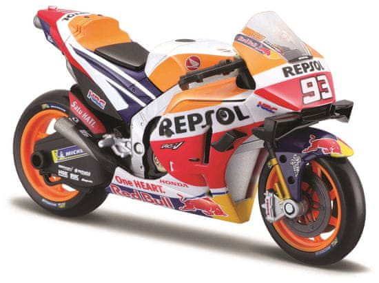 Maisto Motocykl Repsol Honda Team 2021, 1:18 No.93 - Marc Marquez
