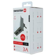 SWISSTEN Swissten Síťový Adaptér Smart Ic 2X Usb 3A Power + Datový Kabel Usb / Lightning 1,2 M Bílý 8595217463318