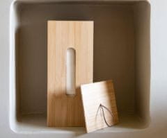 Andrea House , Bambusový úložný box na toaletní papír Roll Holder | béžový, přírodní