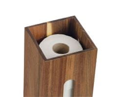 Andrea House , Úložný box / zásobník na toaletní papír Andrea House Roll Holder Brown | hnědý, přírodní