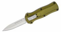 Benchmade 3350-2302 Mini Infidel Woodland Green vyskakovací nůž 7,9cm, zelená, hliník, limit. edice