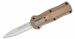 Benchmade 3350-2303 Mini Infidel Dark Earth vyskakovací nůž 7,9cm, hnědá, hliník, limit. edice