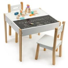 LEBULA Stůl se dvěma židlemi sada dětského nábytku ECOTOYS