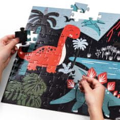 Aga4Kids Dětské svítící puzzle Dinosauři 100 dílků