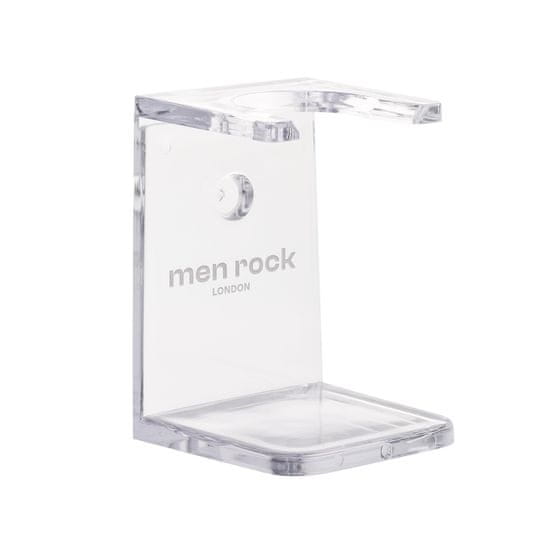 Men Rock Průhledný odkápavací stojánek na štětku na holení