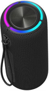  štýlový prenosný Bluetooth reproduktor sirius 2 super zvuk usb nabíjanie nabíjacie batérie handsfree funkcie ľad osvetlenie 