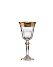 Bohemia Crystal Ručně broušené sklenice na bílé víno Romantic 170ml (set po 2ks)