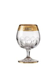 Bohemia Crystal Ručně broušené sklenice na brandy Romantic 220ml (set po 2ks)