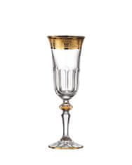 Bohemia Crystal Ručně broušené sklenice na šampaňské Romantic 150ml (set po 2ks)