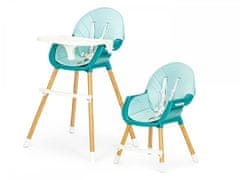 EcoToys Dětská jídelní židlička 2v1 Colby modrá