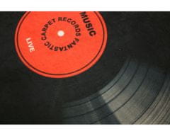 Mujkoberec Original Kusový koberec Vinylová deska 150x150 (průměr) kruh