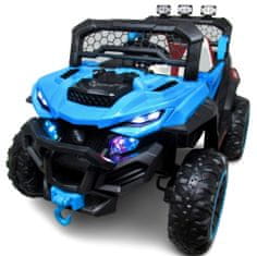 R-Sport Buggy X9 Battery car, modrá, sedadlo z ekokůže