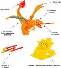 Jazwares Pokemon Interaktivní Charizard a Pikachu s ohněm se světlem a zvukem