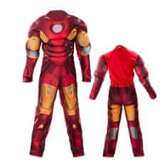 bHome Dětský kostým Svalnatý Iron man s maskou 122-134 L