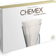 Chemex Bílé Půlkruhové Filtry na Chemex