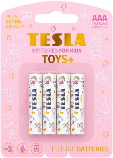 TESLA Baterie Tesla TOYS+ GIRL AAA 4ks