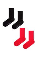 Avantgard Set Ponožky 2 páry 778-05021 Červená a Černá 39/42