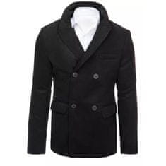 Dstreet Pánský dvouřadý zimní kabát POLO černá cx0433 L