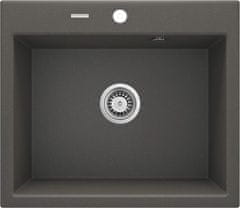 BPS-koupelny Dřez Andante Flush granit - ZQN T103 antracit metalic