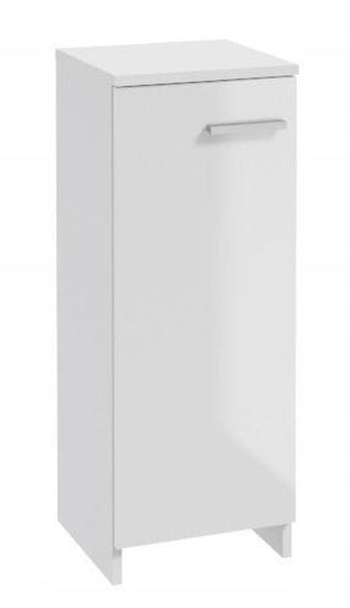 Deftrans Stojící koupelnová skříňka bílý lesk 79x30 cm