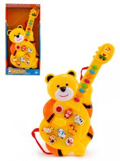 INTEREST Dětská elektrická kytara Medvídek se zvuky a světly.