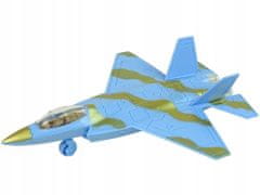 Lean-toys Letadlo Vojenský Tryskáč Pohon Světla Zvuky