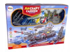 Lean-toys Letadlová Loď Vojenská Základna Letadlo Světlo Zvuk Armáda