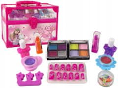 Lean-toys Make-Up Sada Pro Děti Kufřík Růžový