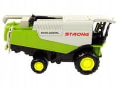 Lean-toys Zemědělský Stroj Hračka Kombajn Farma Zelená