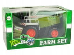 Lean-toys Kombajn Farm Set Zemědělský Stroj Pro Děti.