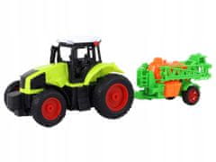 Lean-toys Traktor S Rc Postřikovačem Dálkově Ovládaný 1:16