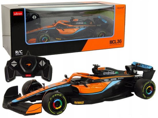 Lean-toys Auto R/C Závodní Mclaren F1 1:18 Oranžová