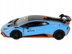 Lean-toys Auto R/C Lamborghini Huracan 1:14 Rastar Modrá