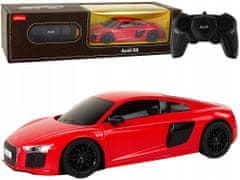 Lean-toys Auto R/C Audi R8 1:24 Rastar Červené