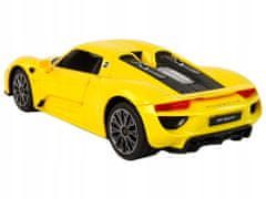 Lean-toys Auto R/C Porsche 918 1:24 Rastar Žlutá