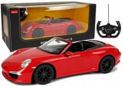 Lean-toys Auto R/C Porsche 911 Rastar 1:14 Červené Na Dálkové Ovládání